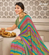 Laxmipati Balushahi 8294 Georgette Multicolor Saree