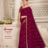 Laxmipati Balushahi 8304 Silk Maroon Saree
