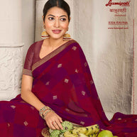 Laxmipati Balushahi 8304 Silk Maroon Saree