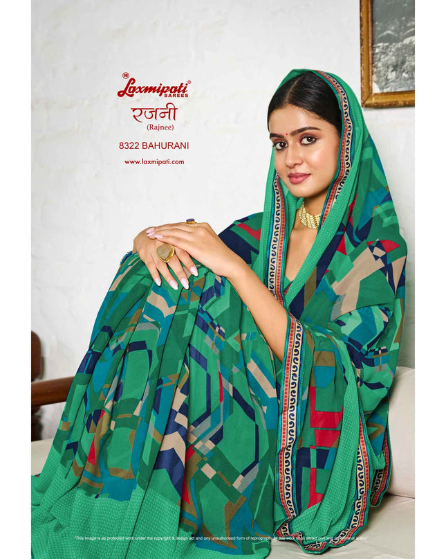Laxmipati Rajnee 8322 Georgette Multicolor Saree