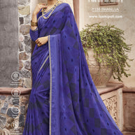 Laxmipati Janki 8335 Georgette Patta Lavender Saree