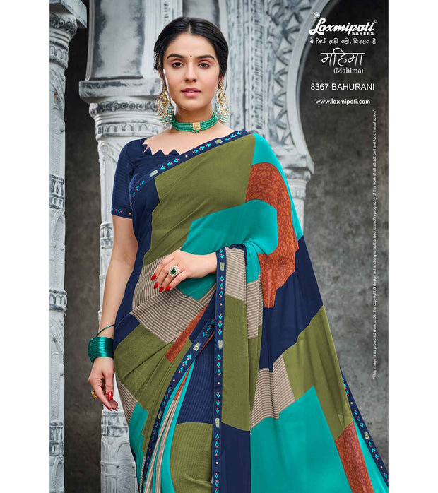 Laxmipati Mahima 8367 Georgette Multicolor Saree