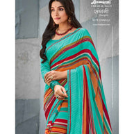 Laxmipati Sangini 8378 Georgette with Satin Patta Multicolor Saree
