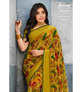 Laxmipati Sangini 8381 Georgette with Satin Patta Multicolor Saree