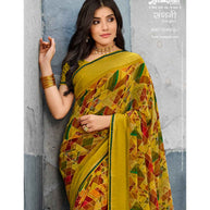 Laxmipati Sangini 8381 Georgette with Satin Patta Multicolor Saree
