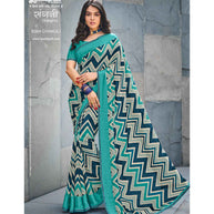 Laxmipati Sangini 8384 Georgette with Satin Patta Multicolor Saree