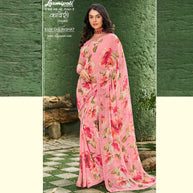 Laxmipati Kaveri 8386 Georgette Multicolor Saree