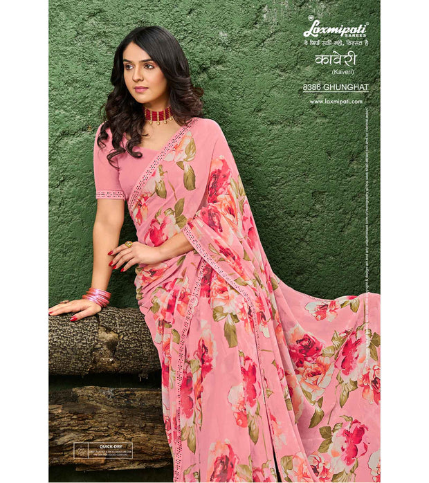 Laxmipati Kaveri 8386 Georgette Multicolor Saree