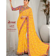Laxmipati Chhabili 8419 Brasso Lemon Saree