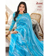 Laxmipati Chhabili 8420 Chiffon Butti Sky Blue Saree