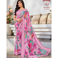 Laxmipati Chhabili 8422 Georgette with Satin Patta Multicolor Saree