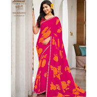 Laxmipati Chhabili 8425 Chiffon Rani Saree