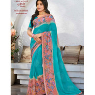 Laxmipati Chhabili 8432 Sparkle Chiffon Multicolor Saree