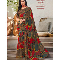 Laxmipati Chhabili 8437 Georgette Multicolor Saree