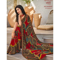 Laxmipati Chhabili 8437 Georgette Multicolor Saree
