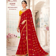 Laxmipati Gharaana 8440 Chiffon Maroon Saree