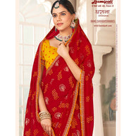 Laxmipati Gharaana 8440 Chiffon Maroon Saree