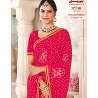 Laxmipati Gharaana 8442 Chiffon Rani Saree
