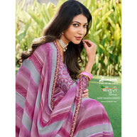 Laxmipati Bansuri 8455 Sharmili Chiffon Multicolor Saree