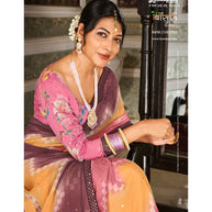 Laxmipati Bansuri 8456 Chiffon Butti Multicolor Saree