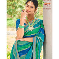 Laxmipati Bansuri 8462 Sharmili Chiffon Multicolor Saree