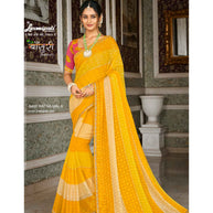 Laxmipati Bansuri 8466 Chiffon Brasso Mustard Saree
