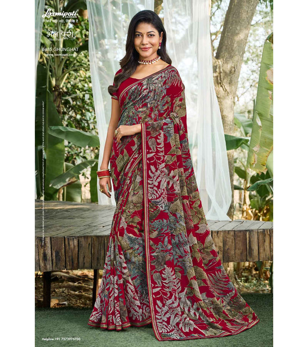 Laxmipati Bhel Puri 8485 Georgette Multicolor Saree