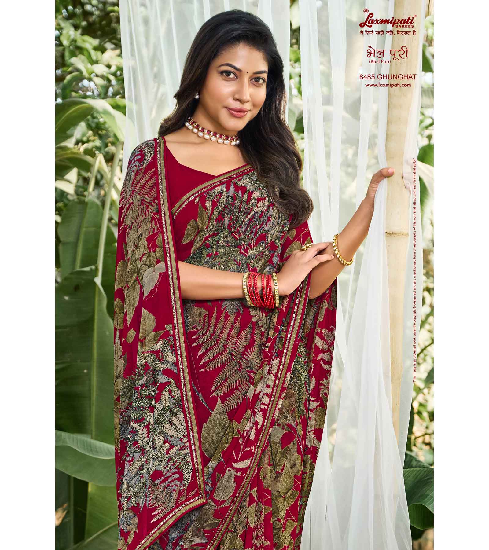 Laxmipati Bhel Puri 8485 Georgette Multicolor Saree