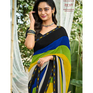 Laxmipati Bhel Puri 8489 Georgette Multicolor Saree