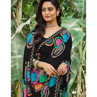 Laxmipati Bhel Puri 8495 Georgette Multicolor Saree