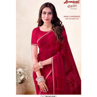Laxmipati Chocolate 8496 C/C Georgette Maroon Saree