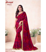 Laxmipati Chocolate 8498 C/C Georgette Rani Saree