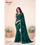 Laxmipati Chocolate 8499 C/C Georgette Rama Saree