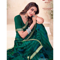 Laxmipati Chocolate 8499 C/C Georgette Rama Saree
