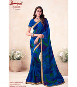 Laxmipati Chocolate 8500 C/C Georgette Royal Blue Saree