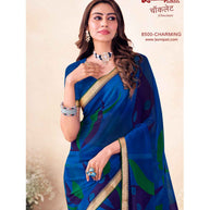 Laxmipati Chocolate 8500 C/C Georgette Royal Blue Saree