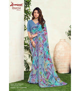 Laxmipati Simarn 8504 Georgette Purple Saree