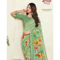 Laxmipati Simarn 8506 Georgette Sea Green Saree