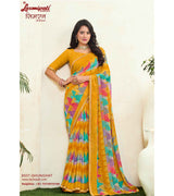 Laxmipati Simarn 8507 Georgette Mustard Saree