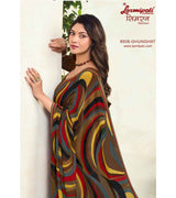 Laxmipati Simarn 8508 Georgette Brown Saree