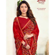 Laxmipati Simarn 8510 Georgette Red Saree