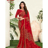 Laxmipati Simarn 8510 Georgette Red Saree