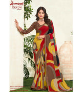 Laxmipati Simarn 8511 Georgette Multicolor Saree