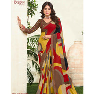 Laxmipati Simarn 8511 Georgette Multicolor Saree