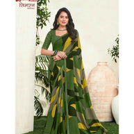 Laxmipati Simarn 8515 Georgette Green Saree