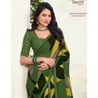Laxmipati Simarn 8515 Georgette Green Saree