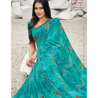 Laxmipati Ras Madhuri 8517 Wetless Blue Saree