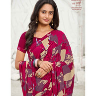 Laxmipati Ras Madhuri 8518 Wetless Magenta Saree