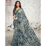 Laxmipati Ras Madhuri 8519 Wetless Grey Saree