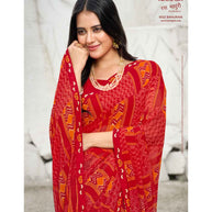 Laxmipati Ras Madhuri 8522 Wetless Red Saree